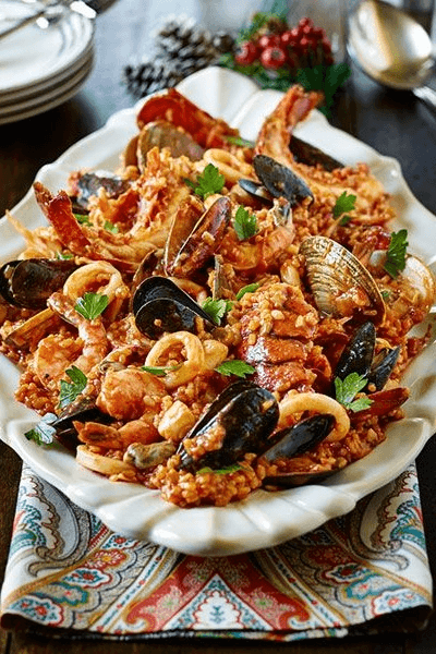 SEA FOOD RICE Shrimps, Calamari, Barracuda, Prawns