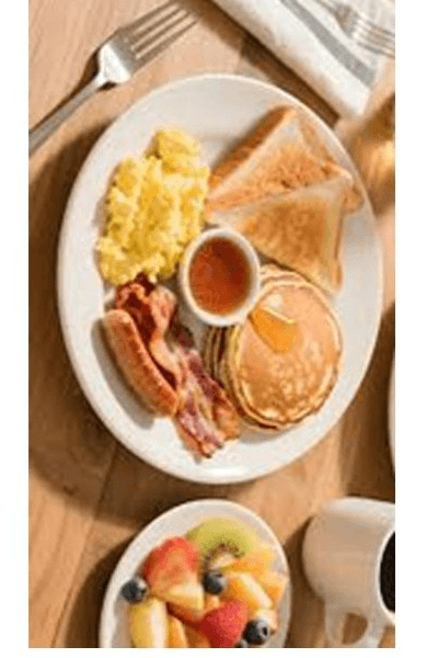 American Breakfast (Sausage/Eggs/Pancakes/Syrup)