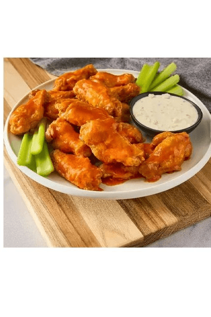 BUFFALO WINGS Chicken Wings, Hot Sauce, Butter, And Seasonings Like Garlic Powder, Salt, And Paprika